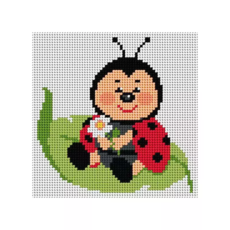 Kanwa ARIADNA 1023 biedronka na liściu