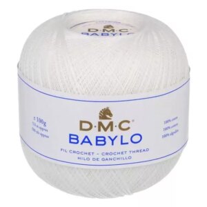 Kordonek DMC Babylo 30 – 100g – kol. ECRU – B5200 biały