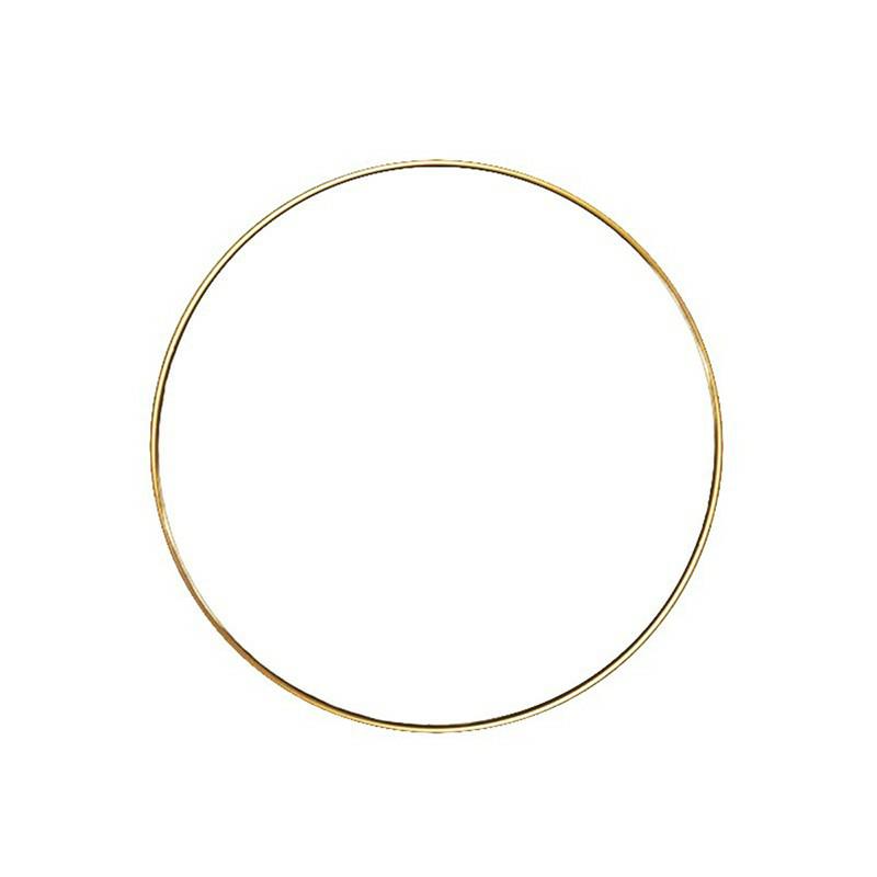 Obręcz metalowa 15cm – złota