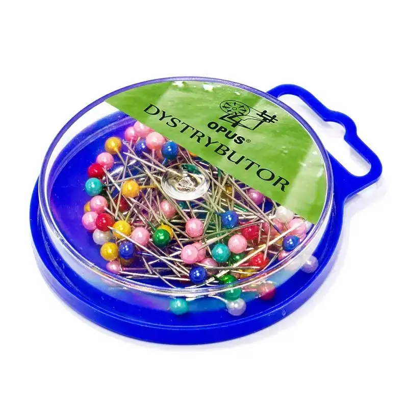 Szpilki krawieckie kolorowe główki 36mm