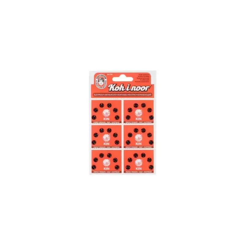 Zatrzask 6mm KOHINOOR 0 – czarny