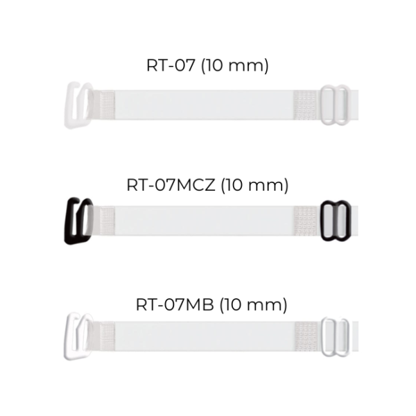 JULIMEX ramiączko silikonowe na szyję RT-07 (10mm) transparentne