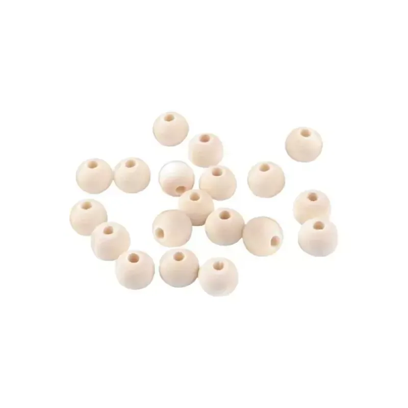 koraliki drewniane 10mm naturalne